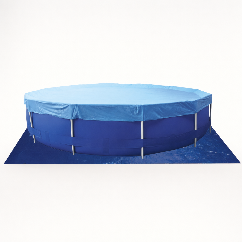 Opzetzwembad - 450 cm Diameter, 90 cm Hoogte, Inclusief Pomp en Accessoires - Sirocco Blauw