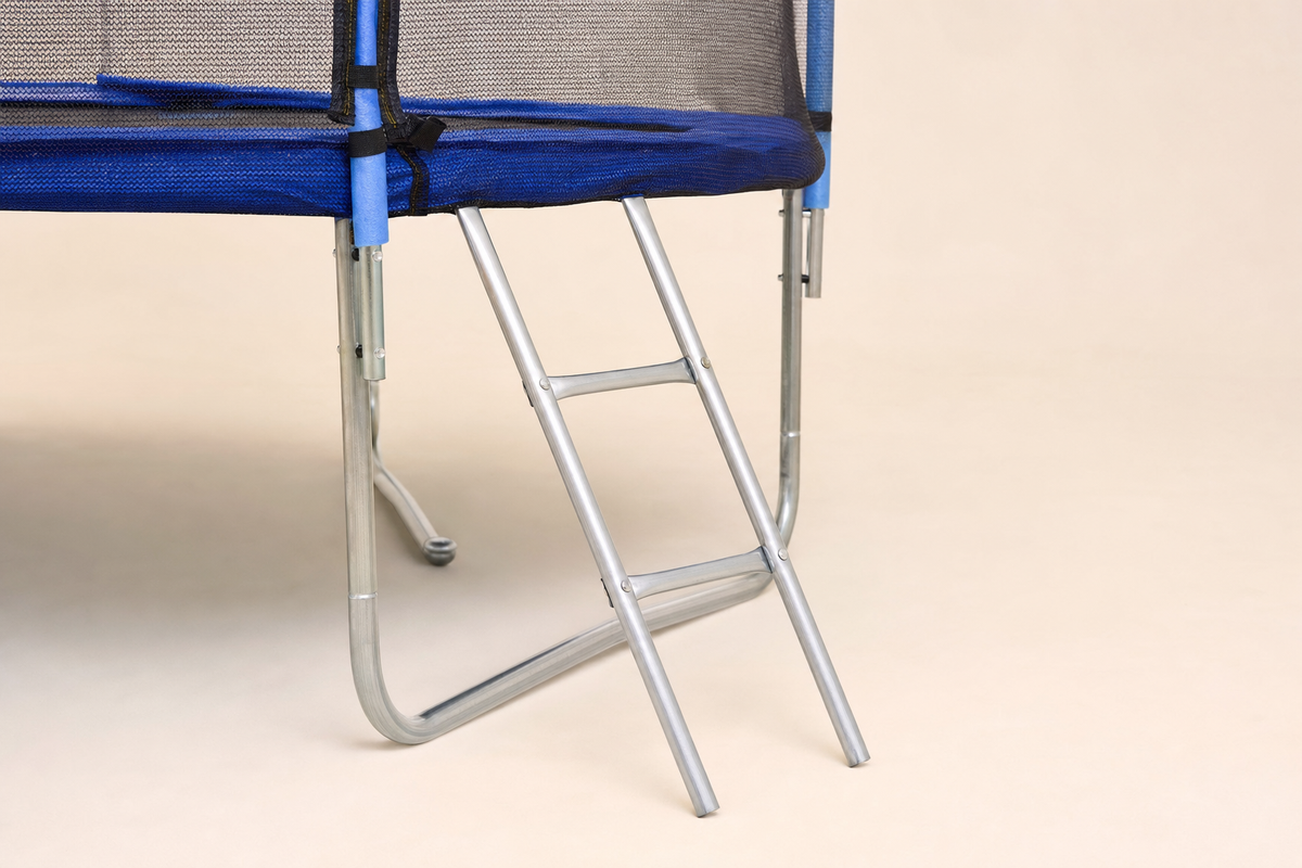 TRAMPOLINE - Veiligheidsnet & Ladder - 374 cm Blauw