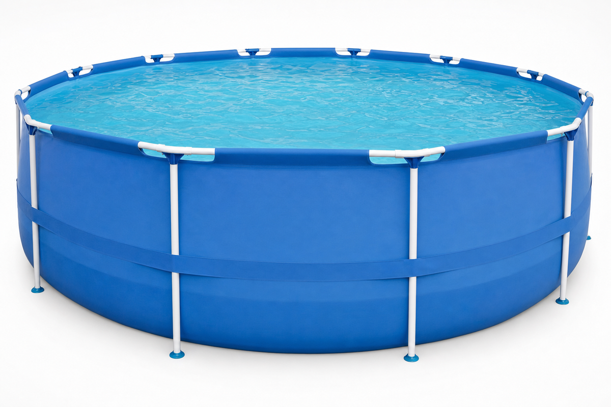 Opzetzwembad - 305 cm Diameter, 4383 Liter, Pomp - Blauw