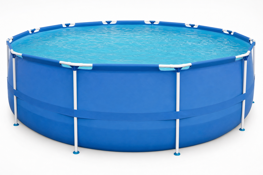 Opzetzwembad - 305 cm Diameter, 4383 Liter, Pomp - Blauw