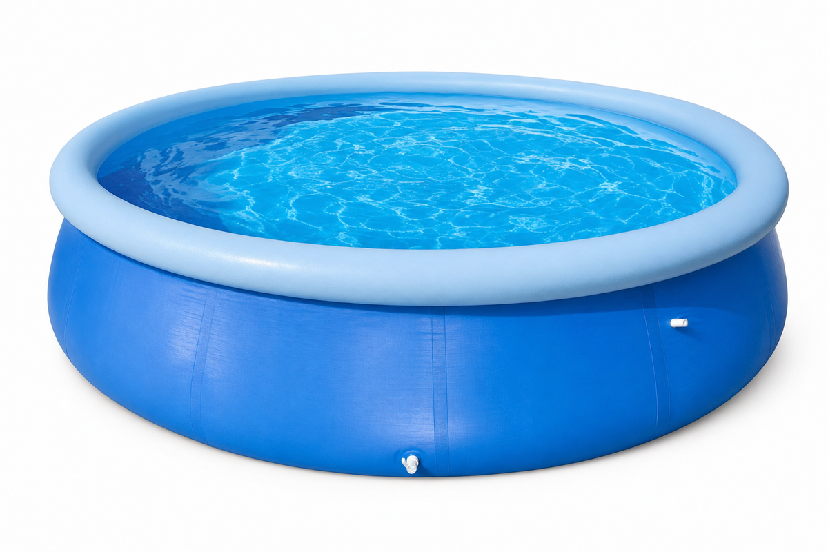 Opblaaszwembad - 3-laags PVC met pomp 1136 l/h - Blauw 244 cm