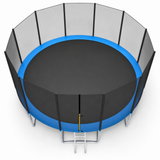 TRAMPOLINE - 490 cm Diameter - Blauw/Zwart