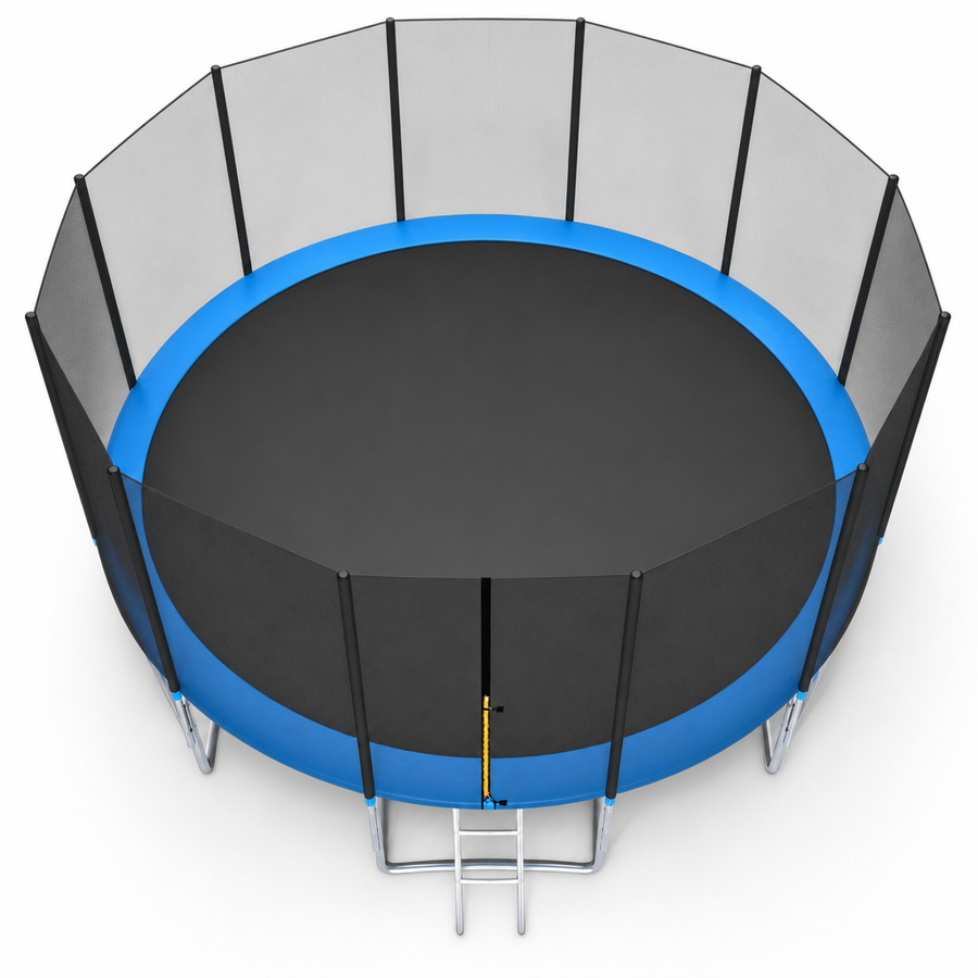 TRAMPOLINE - 490 cm Diameter - Blauw/Zwart