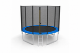 TRAMPOLINE - veiligheidsnet en ladder - blauw - 374 cm