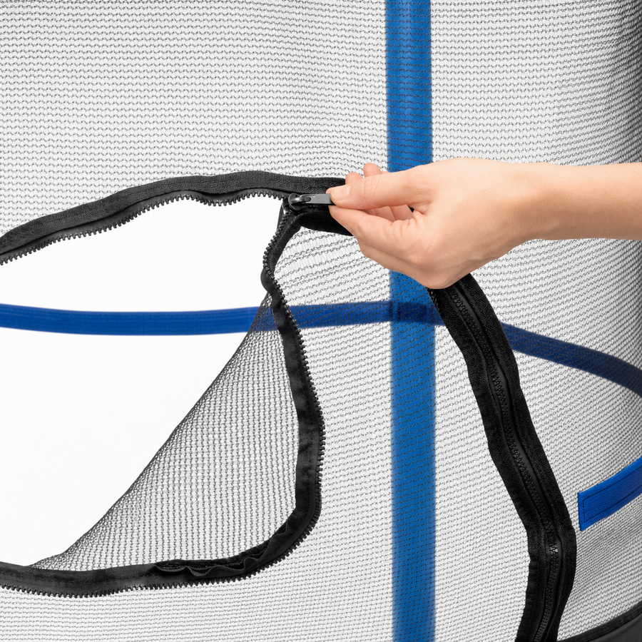 TRAMPOLINE - Veiligheidsnet - Ø 140 cm - Blauw/Geel
