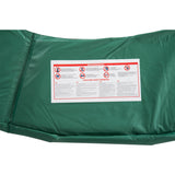 Trampoline randafdekking - robuust PVC PE materiaal - groen 305 cm