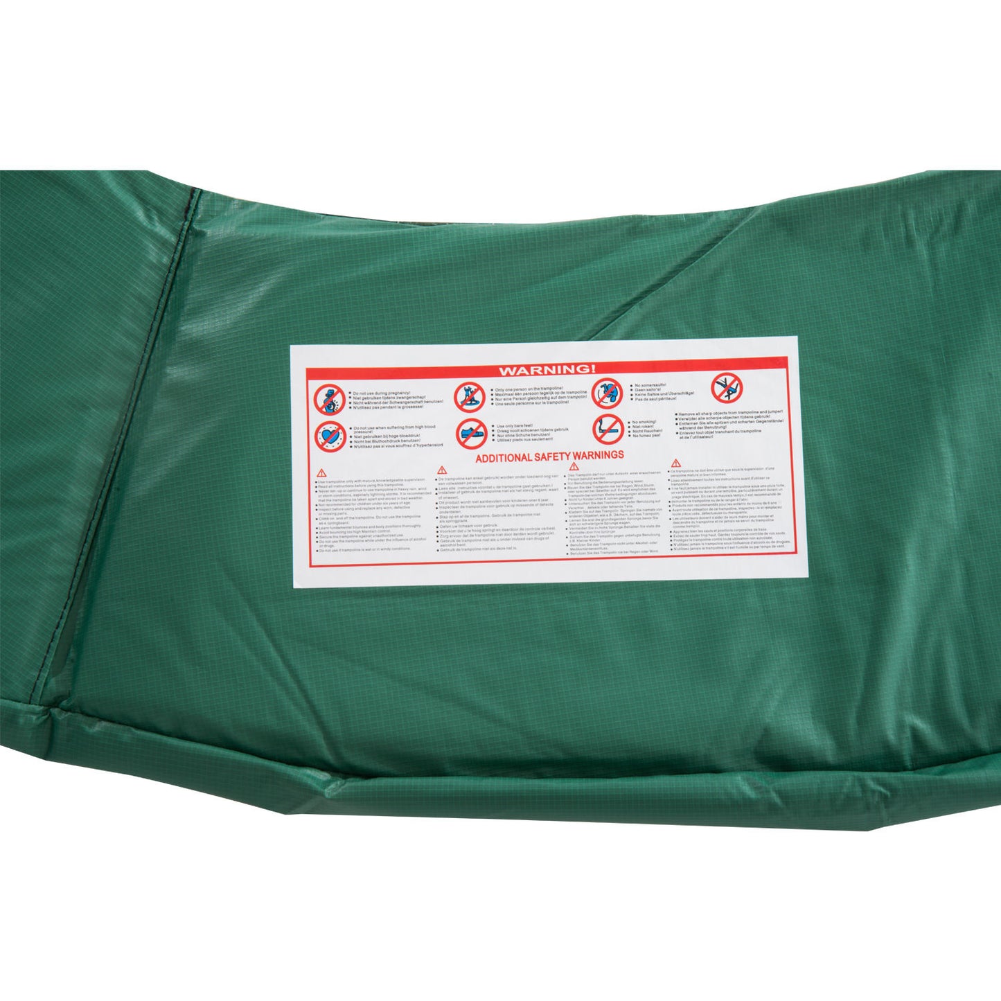 Trampoline randafdekking - PVC en PE materiaal - 366 cm groen