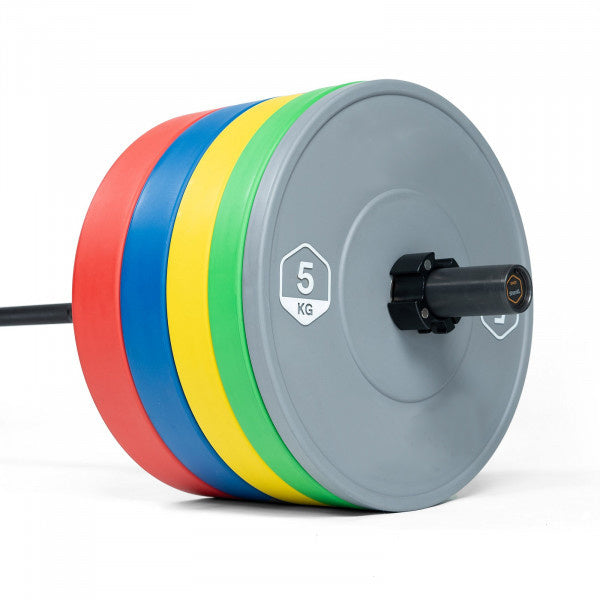 BUMPER PLATE - 20 kg schokabsorberend rubber - blauw