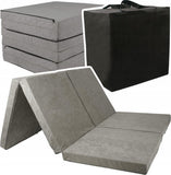 Opvouwbaar Matras - Compact en Comfortabel - Grijs 195x120x7 cm