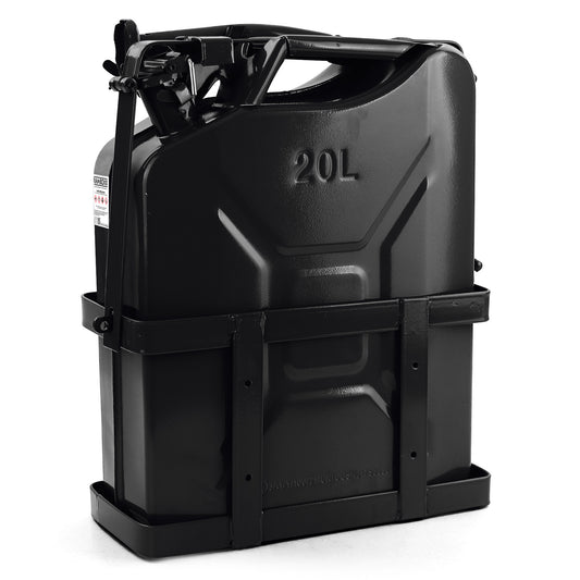 JERRYCAN - 20L Metaal Inclusief Schenktuit - Zwart