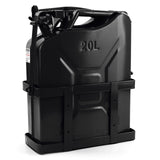 JERRYCAN - 20L Metaal Inclusief Schenktuit - Zwart