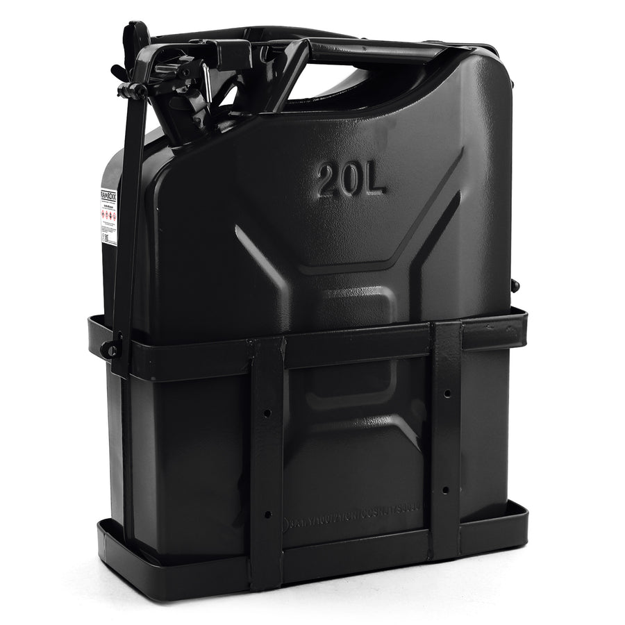 JERRYCAN - 20L Metaal Inclusief Schenktuit - Zwart