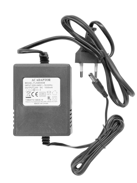 AC adapter - 24V DC 1000mA - zwart