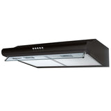 Afzuigkap - 3 snelheden - zwart/roestvrij staal - 60 cm