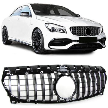 Sport Grille - 100% Passend & Eenvoudig te Monteren - Zwart Chroom
