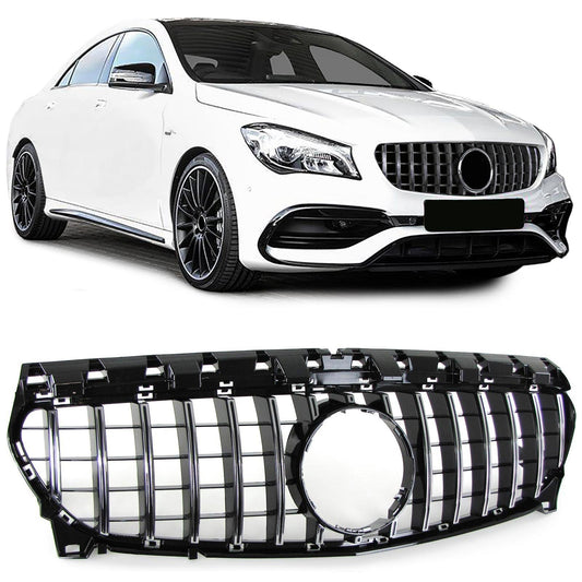 Sport Grille - 100% Passend & Eenvoudig te Monteren - Zwart Chroom