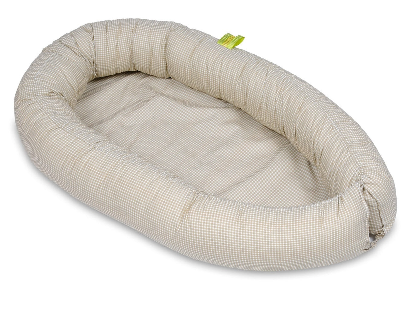 BABYNEST - 100% katoen - Beige geruit - 54x82 cm