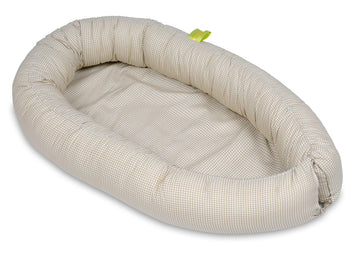 BABYNEST - 100% katoen - Beige geruit - 54x82 cm