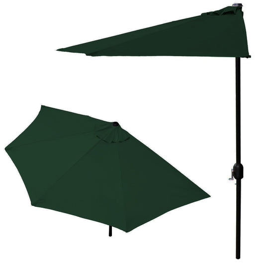 Balkonparasol - 2,7m Diameter - Waterdicht Polyester - Groen