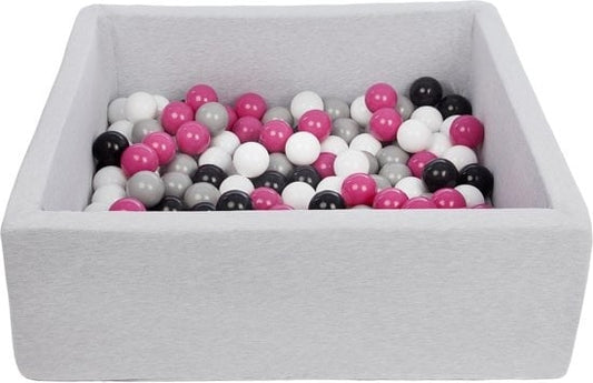 BALLENBAK - 150 ballen, wasbare hoes - 90x90 cm, 30 cm hoog