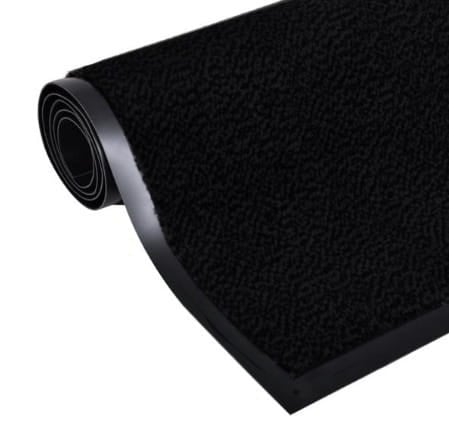 DEURMAT - antislip rubber, duurzaam, binnen en buiten - zwart/120x180 cm