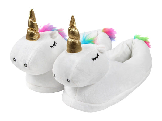 Pantoffels - Anti-slip Zolen - Witte Eenhoorn - Universele Maat