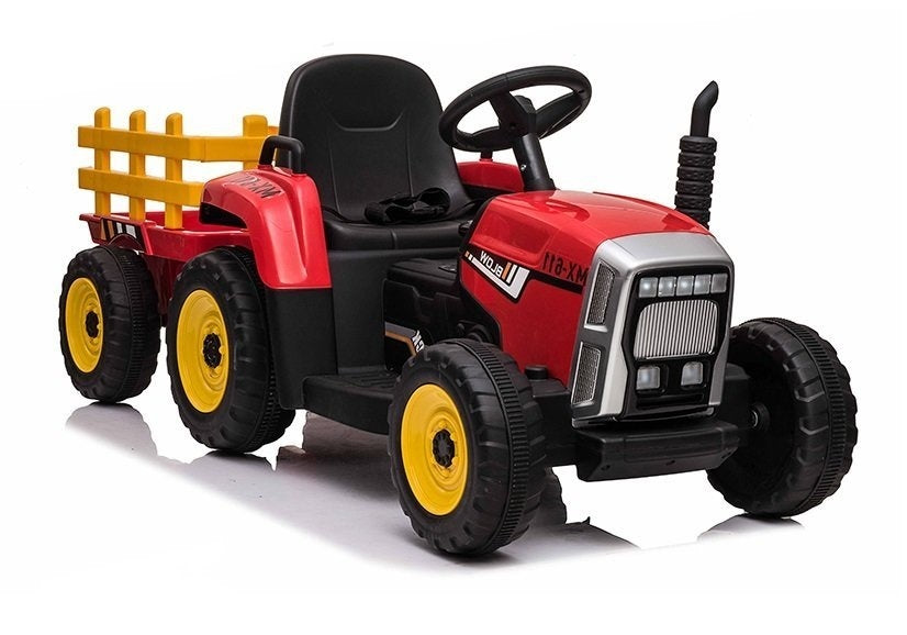 elektrisch bestuurbare tractor - 2x45W motoren - rood