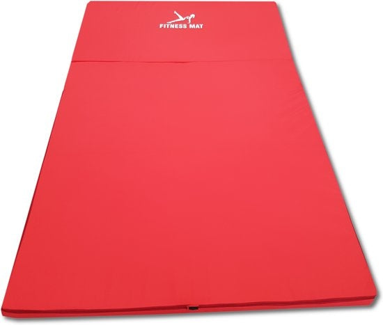 FITNESS MAT - Waterdicht-Opvouwbaar-Extra dik 5 cm - Rood-80x200 cm