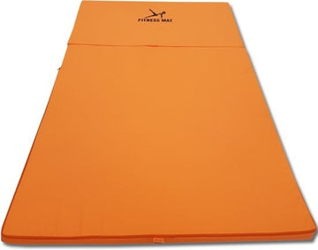 FITNESS MAT - waterdicht-polyester-5cm-dik - oranje-80x200cm