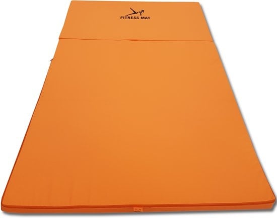 FITNESS MAT - waterdicht-polyester-5cm-dik - oranje-80x200cm