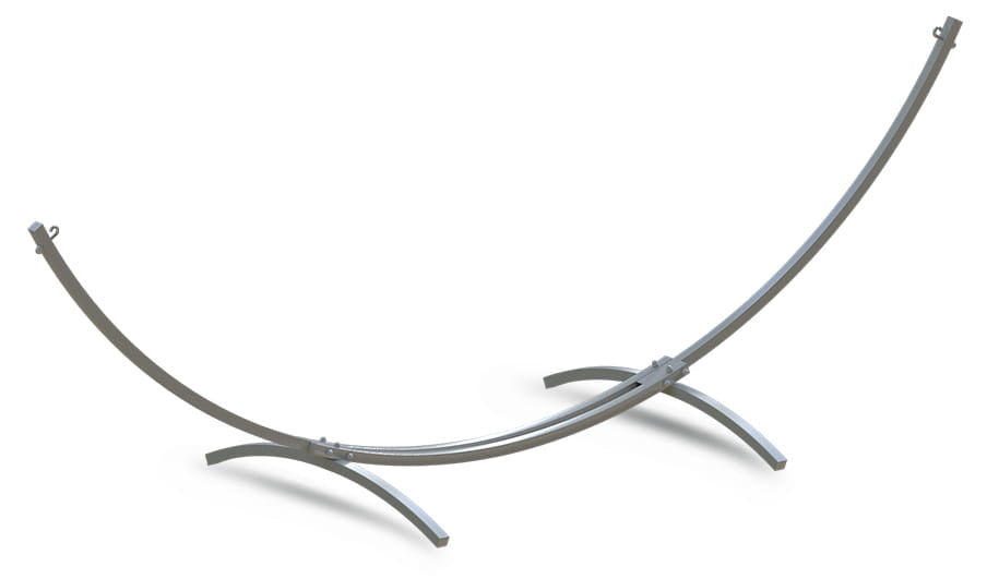 HANGMAT FRAME - Staal 220kg Weerbestendig - Zwart 300x130cm