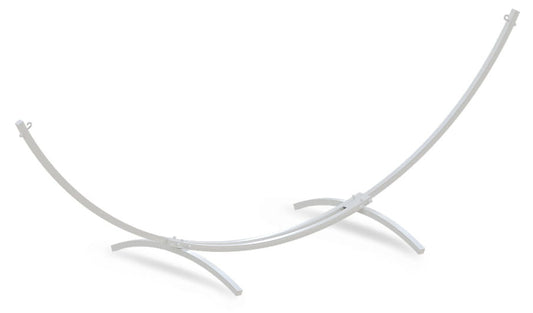 HANGMATFRAME - gepoedercoat staal, 220 kg draagvermogen - wit, 300x130 cm