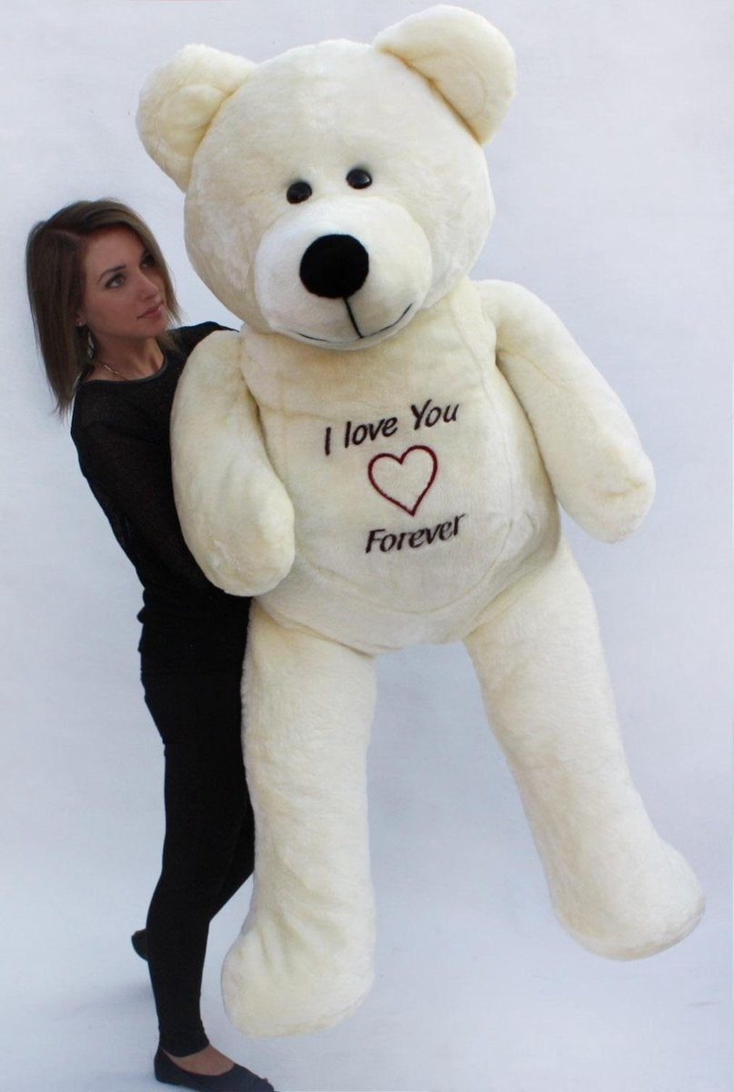 Knuffelbeer - 180cm I Love You Forever - Wit