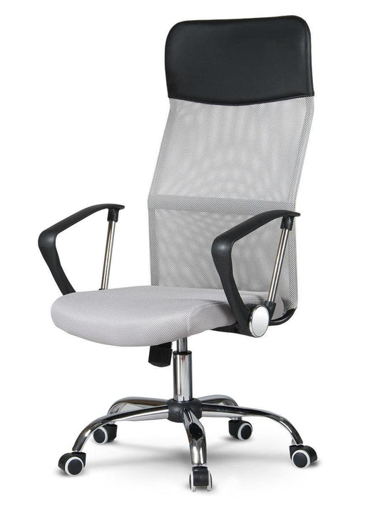 Fauteuil - Ergonomisch Microgrid, Verstelbare Zithoogte - Grijs