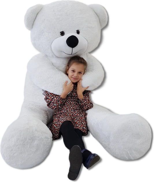 TEDDYBEER - 220cm Anti-Allergie Pluche - Wit