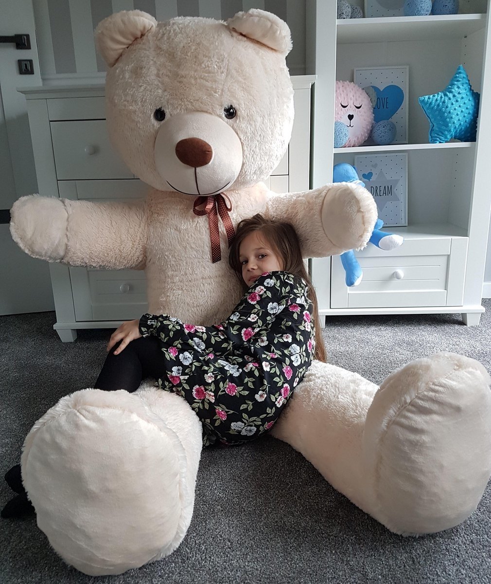 Teddybeer - 205cm Anti Allergie Pluche - Creme