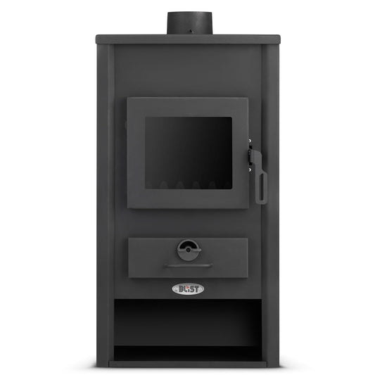 Houtkachel - 22kW Watermantel - Zwart