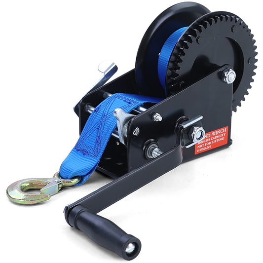 HANDLIER - trekkracht 1500 kg - band 8m - blauw
