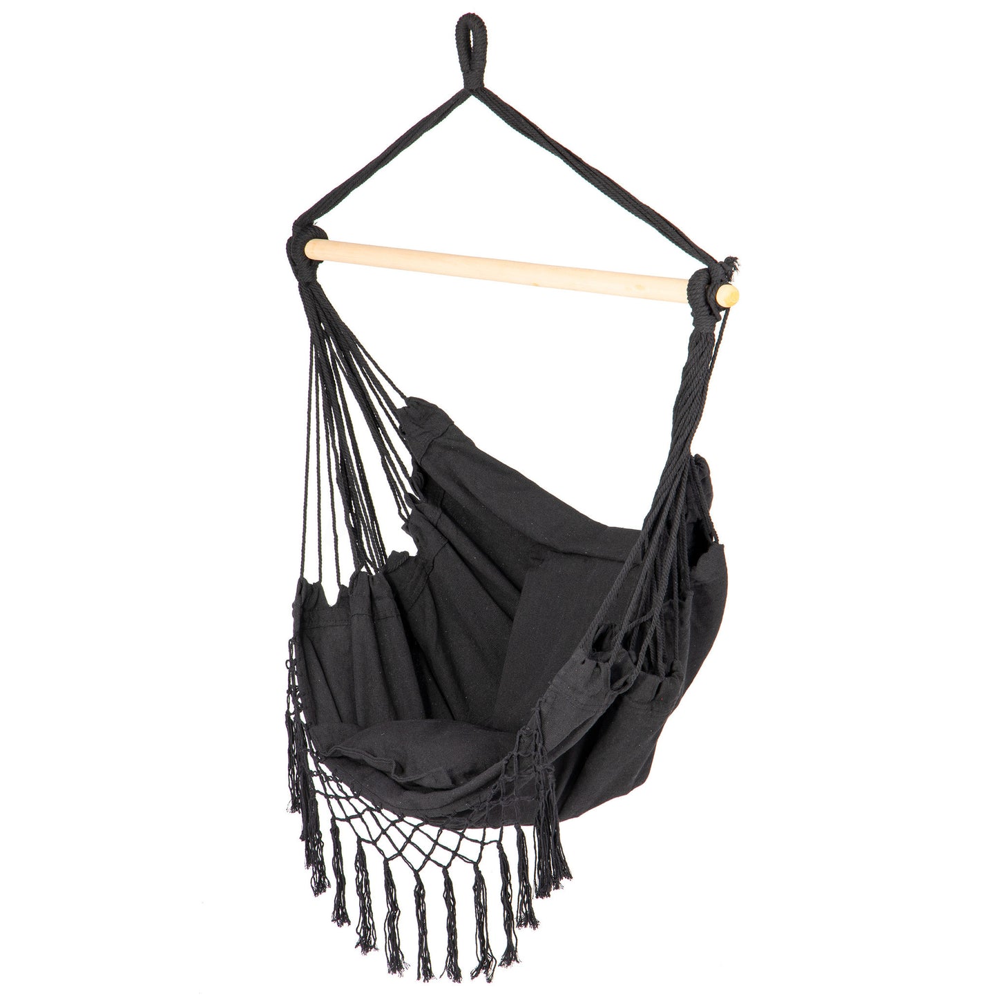 HANGSTOEL - Braziliaanse stijl - 130x96 cm - Zwart