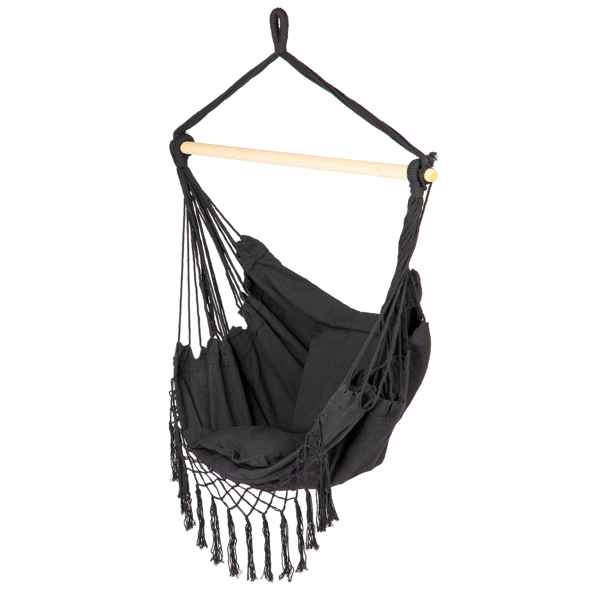 HANGSTOEL - Braziliaanse stijl - 130x96 cm - Zwart