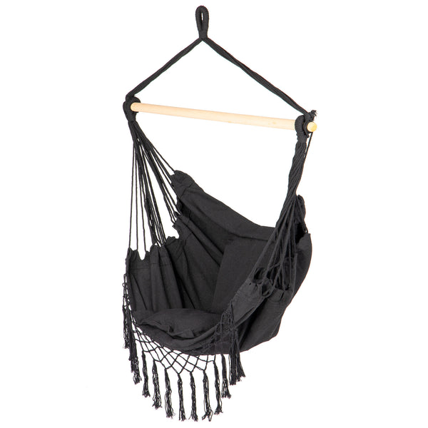 HANGSTOEL - Braziliaanse stijl - 130x96 cm - Zwart
