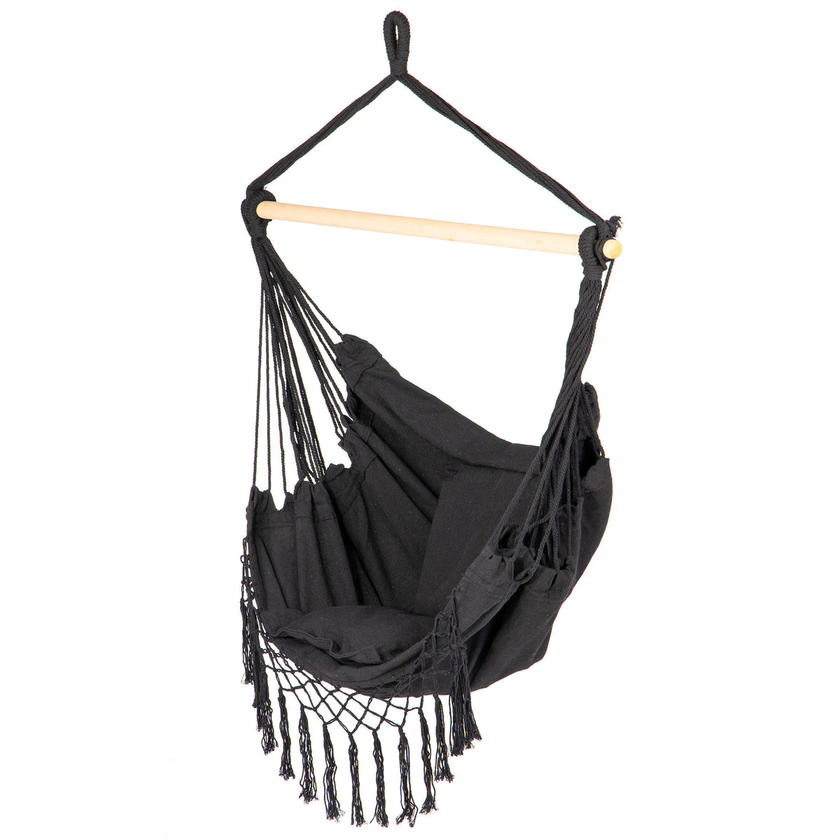 HANGSTOEL - Braziliaanse stijl - 130x96 cm - Zwart