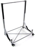 Hardtop Standaard - Stevig & Stabiel met Zwenkwielen - Zilver 100x55x40 cm