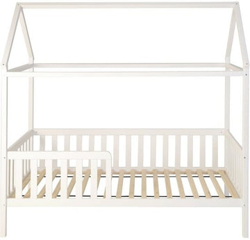 HUISBED - ecologisch vurenhout - wit - 200x90 cm