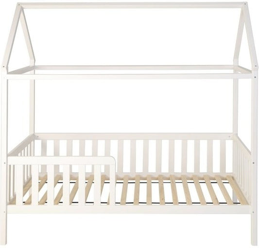 HUISBED - ecologisch vurenhout - wit - 200x90 cm