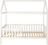 HUISBED - ecologisch vurenhout - wit - 200x90 cm