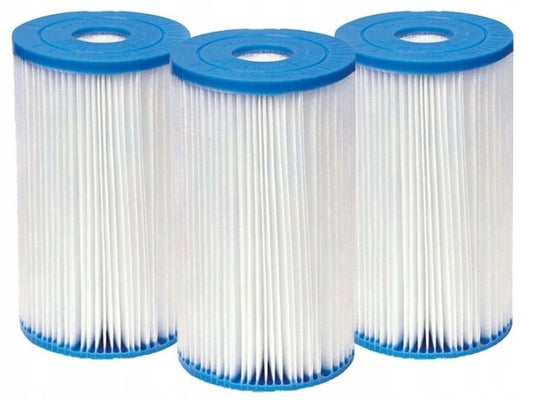 Zwembadfilters - Intex Type A - 3 Stuks - Wit & Blauw