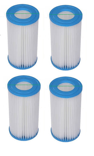 zwembadfilter - type 3 pomp - 5678 liter/uur - set van 4 stuks