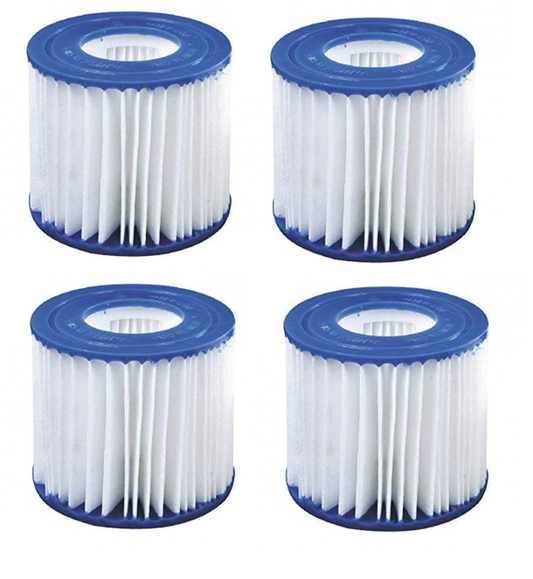 FILTERCARTRIDGES - geschikt voor Jilong type 2 pompen - set van 4 stuks