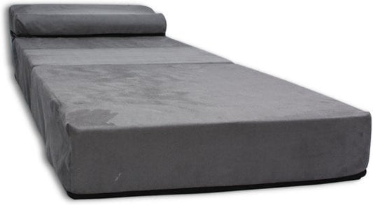 Logeermatras - Opvouwbaar, Comfortabel, Duurzaam Foam - Grijs 200x70 cm